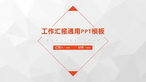 工作汇报PPT模板
