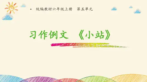 六年级上册语文精品课件 习作例文 《小站》 人教部编版 (共11张PPT)