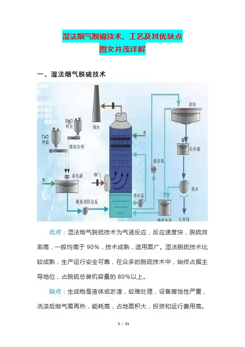 湿法烟气脱硫技术、工艺及其优缺点图文并茂详解