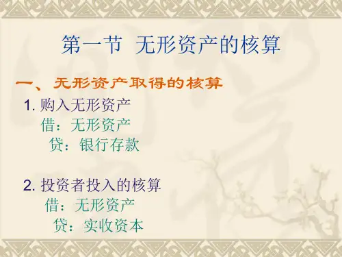 银行会计第11章-无形资产与其他资产的核算.ppt