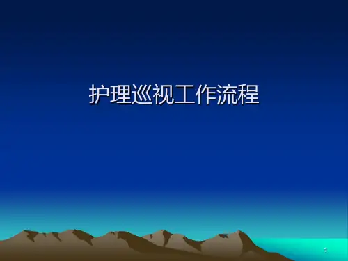 护理巡视工作流程PPT课件
