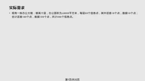综合布线综合布线实际案例分析PPT课件