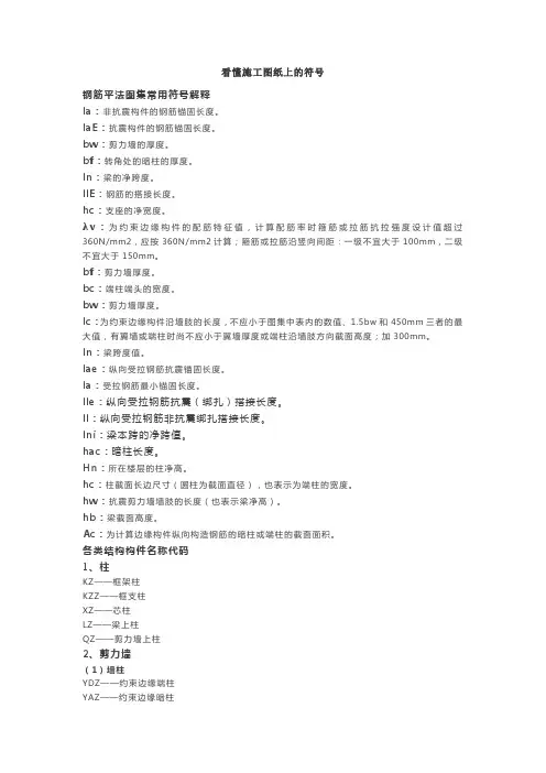 看懂施工图纸上的符号