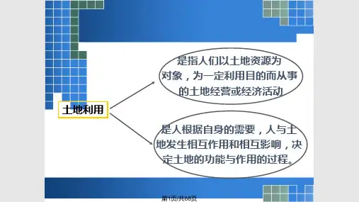 土地资源可持续利用PPT课件