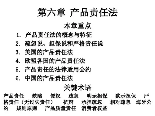 第6章  产品责任法
