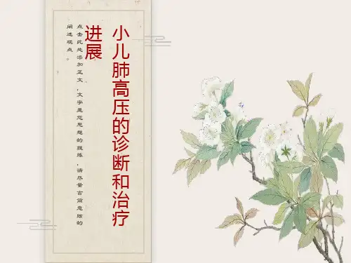 小儿肺高压的诊治进展