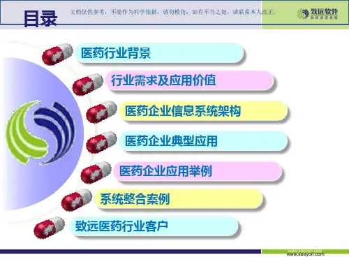 医药行业解决方案课件