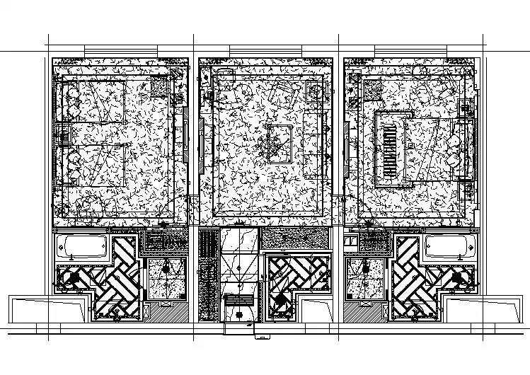 酒店豪华套房套平面图.dwg