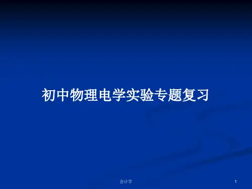 初中物理电学实验专题复习PPT学习教案