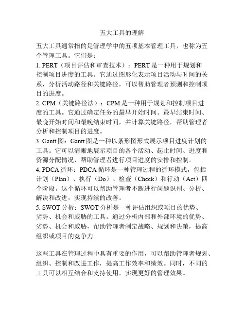 五大工具的理解