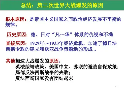 第二次世界大战的全面爆发ppt课件