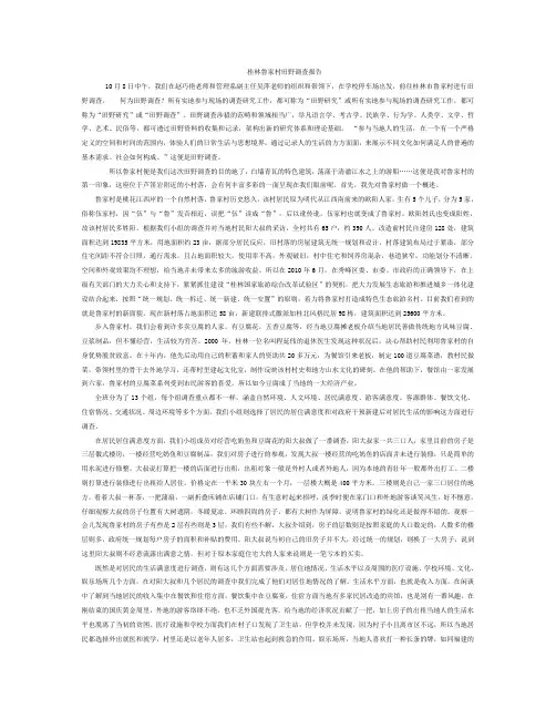 桂林鲁家村田野调查报告