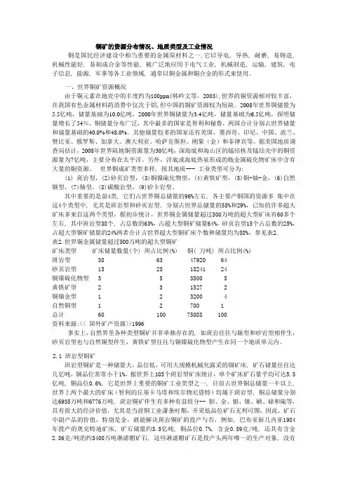 铜矿调查报告