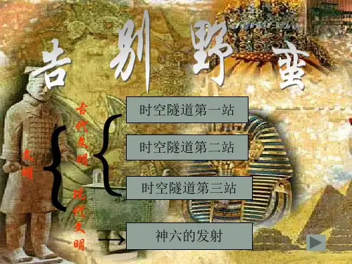 八年级历史与社会上册 第二单元第三课第三框 告别野蛮宏伟的金字塔课件 人教版