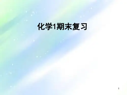 高一化学必修一期末复习-课件