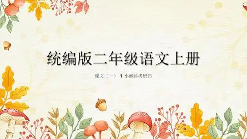 小蝌蚪找妈妈ppt课件