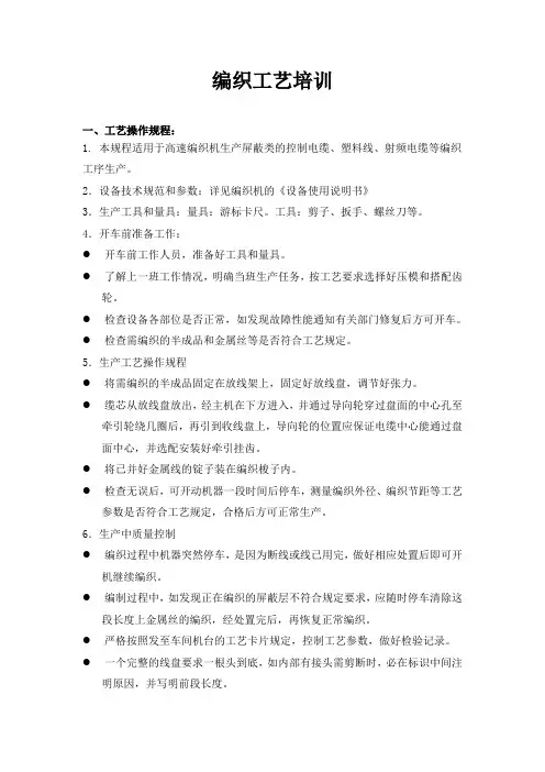 编织工艺培训