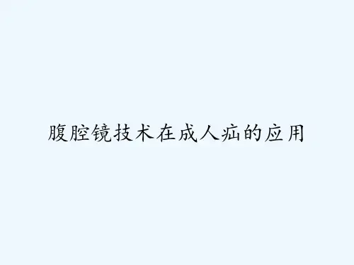 腹腔镜技术在成人疝的应用ppt