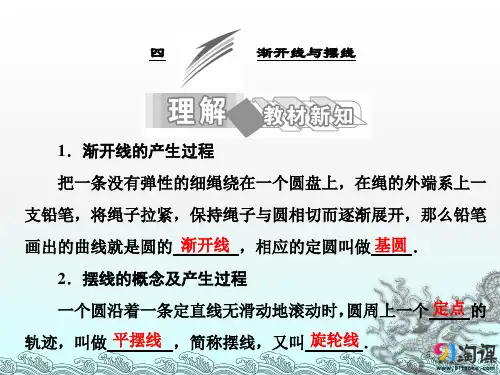 课件1：四 渐开线与摆线 