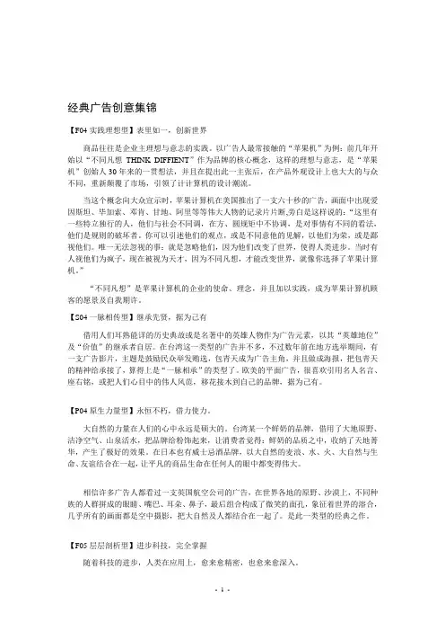 经典广告创意集锦