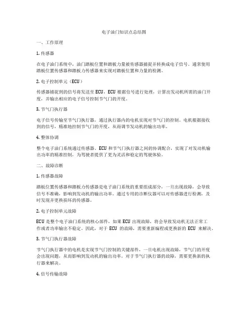 电子油门知识点总结图