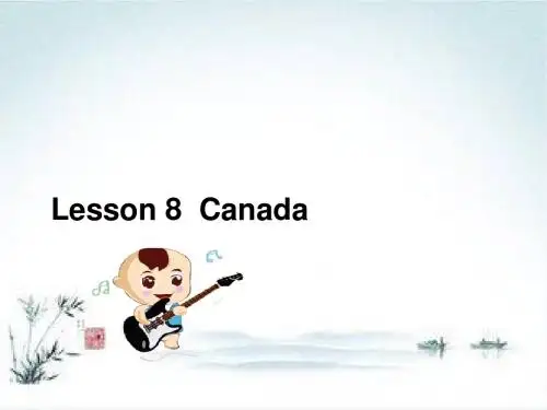 冀教版英语五上《Lesson 8 Canada》ppt课件1