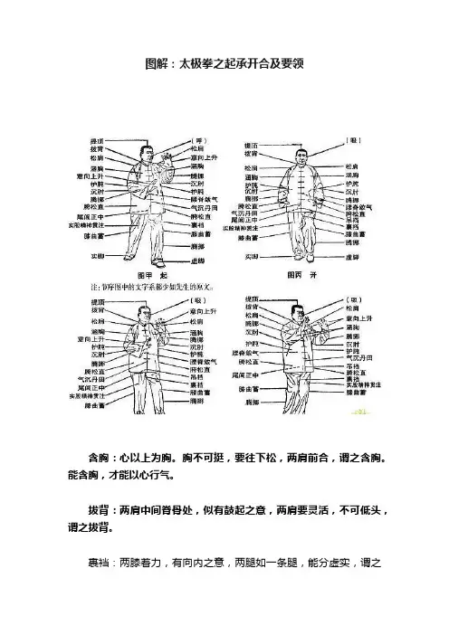 图解：太极拳之起承开合及要领