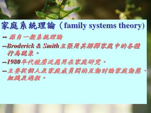 家庭系统理论