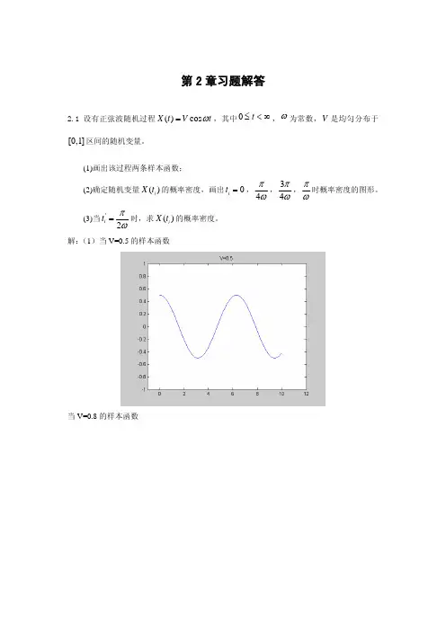 随机信号分析与处理简明教程  第二章习题答案