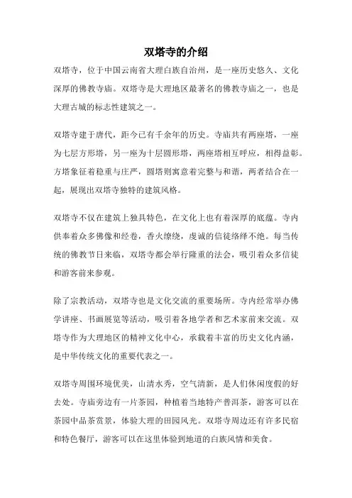 双塔寺的介绍