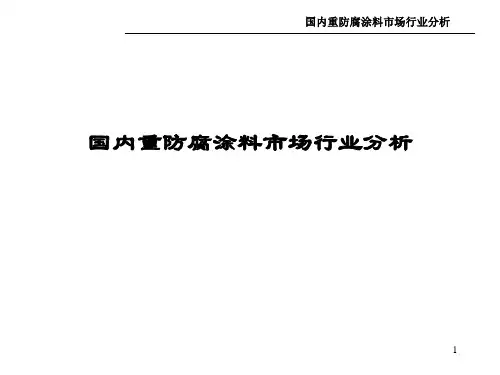 国内重防腐涂料市场行业分析