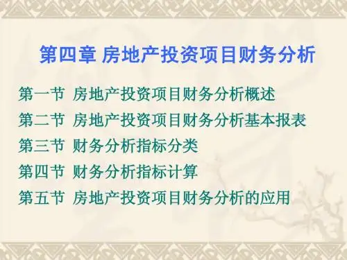 2012房地产投资分析：第四章