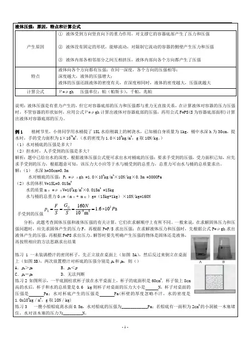 液体压强