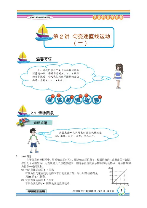 学而思高一物理尖端班暑假第2讲