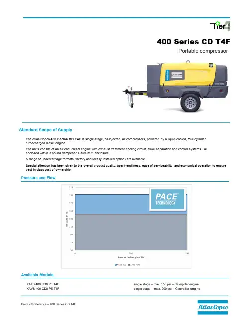 Atlas Copco 400 Series CD T4F 肺气囊机说明书