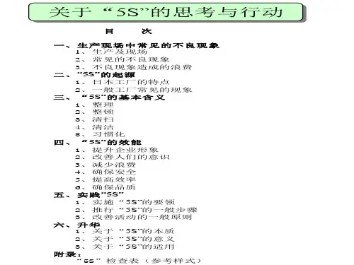 生产现场中常见的不良现象与5S管理(ppt 31页)