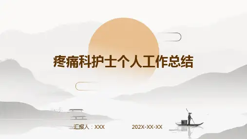 疼痛科护士个人工作总结PPT课件
