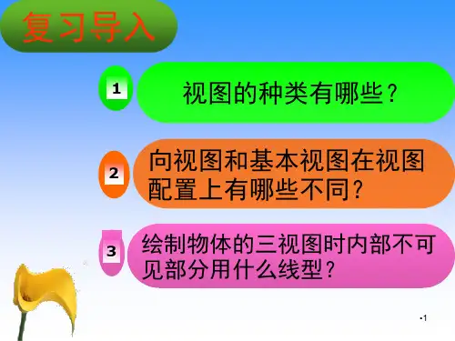 单一剖切面全剖视图PPT课件