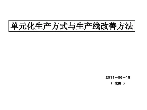 单元化线体的改善方法②(中文)