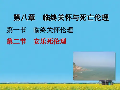 课件：第八章  临终关怀与死亡伦理
