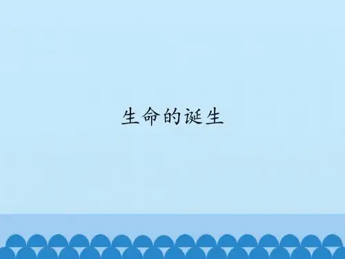 生命的诞生_课件