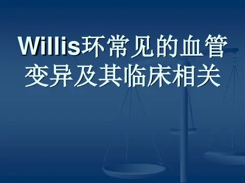 Willis环常见的血管变异及其临床相关