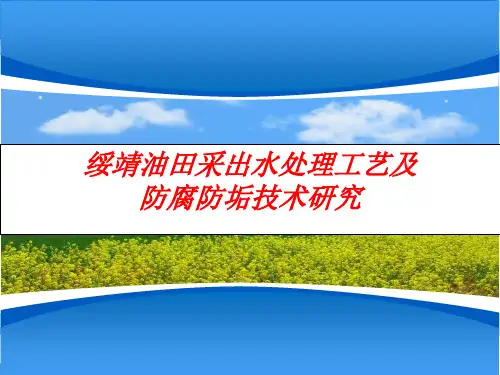 绥靖油田采出水处理工艺及防腐防垢技术研究总结报告