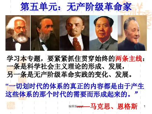 第课：科学社会主义的奠基人马克思ppt课件