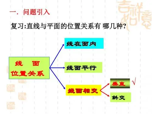 2.3.1用线面垂直的判定定理