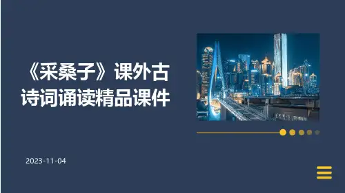 《采桑子》课外古诗词诵读精品课件