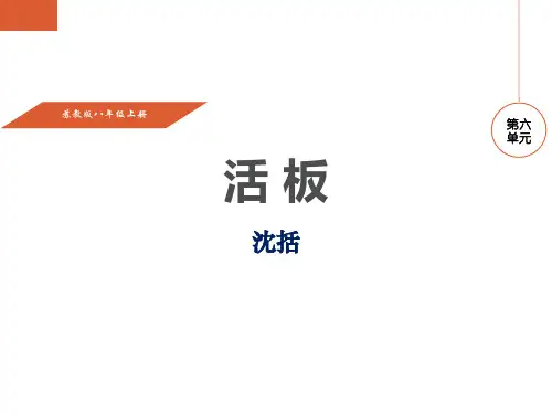 《活板》语文教学PPT课件(3篇)