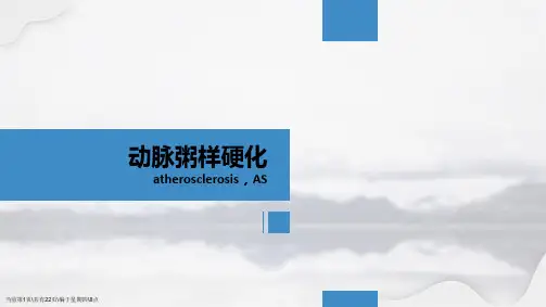 演示文稿动脉粥样硬化讲解