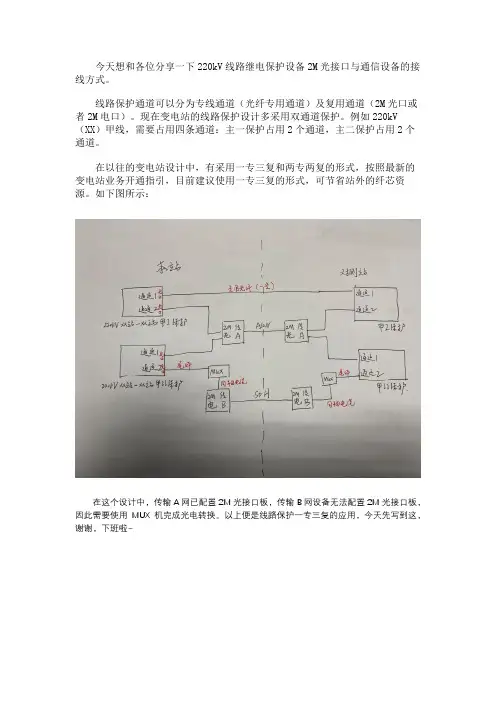 简述220kV变电站线路保护通道的要求(一)