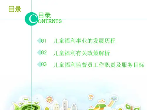 儿童福利政策解读